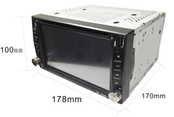 Ηχοσύστημα αυτοκινήτου 2DIN με DVD - CTC-6606 - 6.2” - 003546