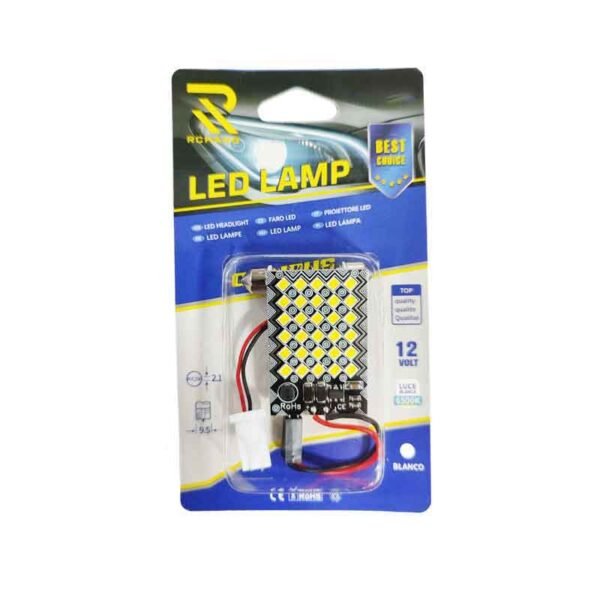 Rchang LED λάμπα αυτοκινήτου 12V 6500K 30SMD-3030 3.7W Λευκό Φως ART:1004 - Led Lamp