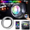 LED φωτιζόμενη στεφάνη αυτοκινήτου Angel Eyes 3"  με εναλλαγή χρωμάτων– LED Car angel eyes