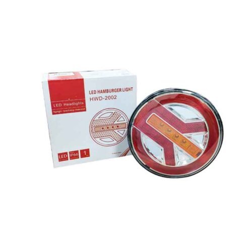 011645 Φως Τρέιλερ Με LED Στρογγυλό 12-24V- Headlights Hamburger
