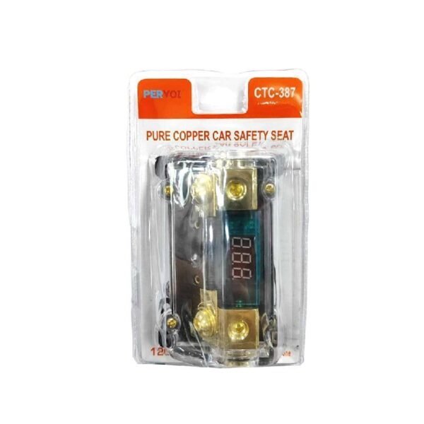 PerVoi Ασφαλειοθήκη με ψηφιακό βολτόμετρο CTC-387 - Digital Fuse Holder