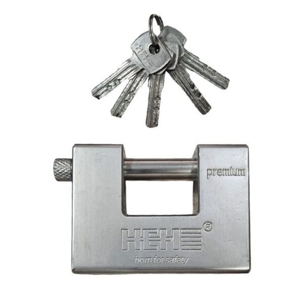 0304001-2 HEHE Λουκέτο με 5 Κλειδιά 94mm - Heavy Duty Rectangular Lock