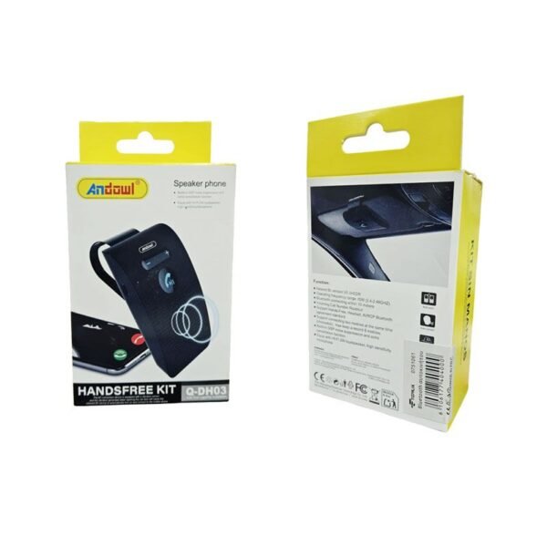 0751061 Andowl Ανοιχτή Ακουστική Bluetooth Αυτοκινήτου Q-DH03 - Handsfree Kit Speaker phone