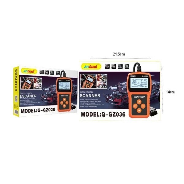 Andowl Ψηφιακό διαγνωστικό αυτοκινήτων OBDII/EOBD Q-GZ36  - Scanner Q-GZ36