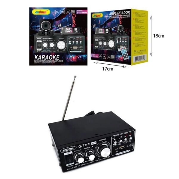 Andowl Τελικός Ενισχυτής Hi-Fi Stereo Q-T110 Max - Karaoke Reverberation Power Amplifier