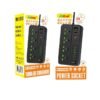 Andowl Πολύμπριζο 4 θέσεων με θύρες USB και Type-C 3000W Q-PX990 - Power Socket