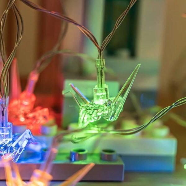Ηλιακή γιρλάντα φωτισμού LED - Origami - 5m+1m - 20D - 152912 - RGB
