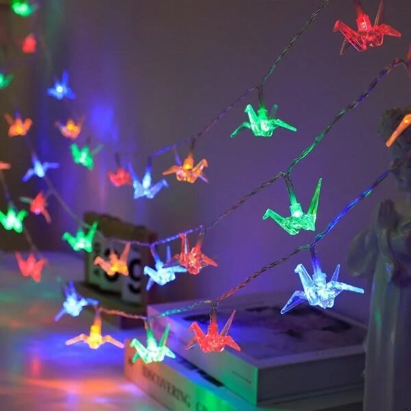 Ηλιακή γιρλάντα φωτισμού LED - Origami - 5m+1m - 20D - 152912 - RGB