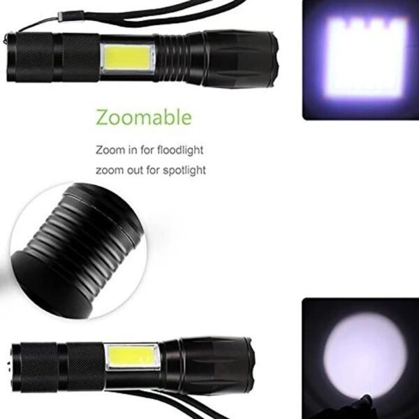 Επαναφορτιζόμενος Φακός LED - COB light flashlight