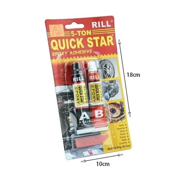 Rill Σετ ισχυρές κόλλες - 5-Min quickstar epoxy adhesive