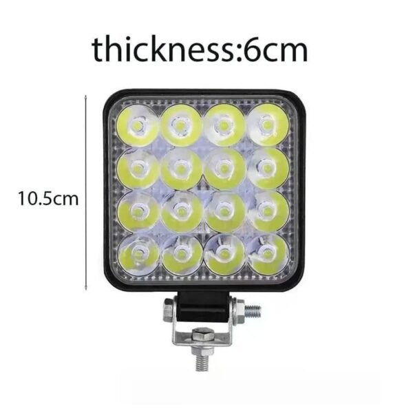 Προβολέας αυτοκινήτου Τετράγωνο 16LED 48W 6.5cm – Car Super-power Square LED