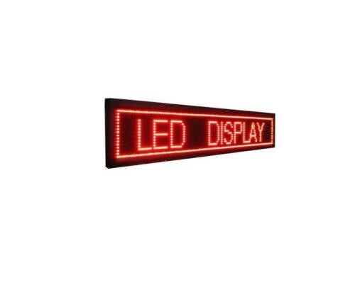 Πινακίδα LED - Μονής όψης - Κόκκινη - 103cm×23cm - IP67
