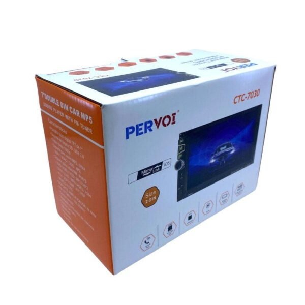 PerVoi Οθόνη αυτοκινήτου 7" HD αφής 2 Din CTC-7030 - Autoradio 2 Din Touch Screen FM USB AUX Bluetooth