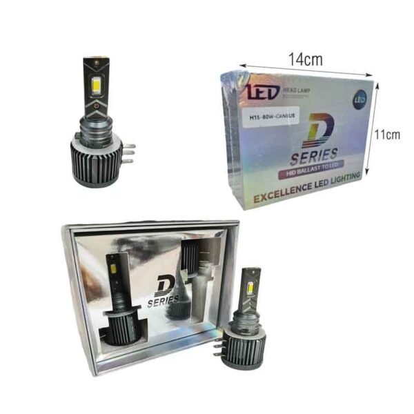 968962-48-3 D Series Λάμπες Αυτοκινήτου LED H15 80W CANBUS - Excellence Led Lighting