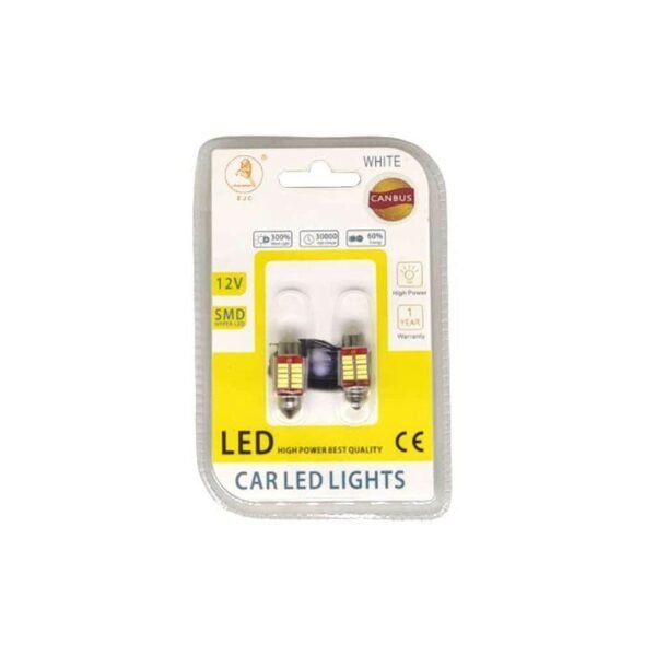 z693306 EJC Λάμπες Αυτοκινήτου Canbus 4014-31-10SMD LED 31mm 2τμχ ψυχρό φως - LED light