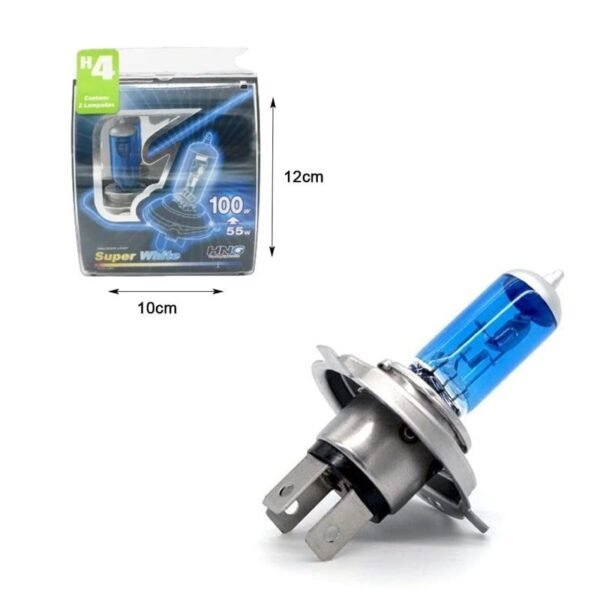 HNG Λάμπες Αλογόνου Τύπου Xenon 60/55w 12v H4 5500k 2τμχ - Halogen Lamp Super White 2pcs