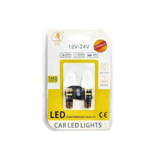 001005 EJC Λάμπες Αυτοκινήτου Canbus T10-7020-3SMD LED 12v 2τμχ ψυχρό φως - LED light