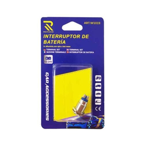 0111701 Rchang Διακόπτης Μπαταρίας Αλουμινίου με LED 12V/24V W1019 – Car Battery Switch