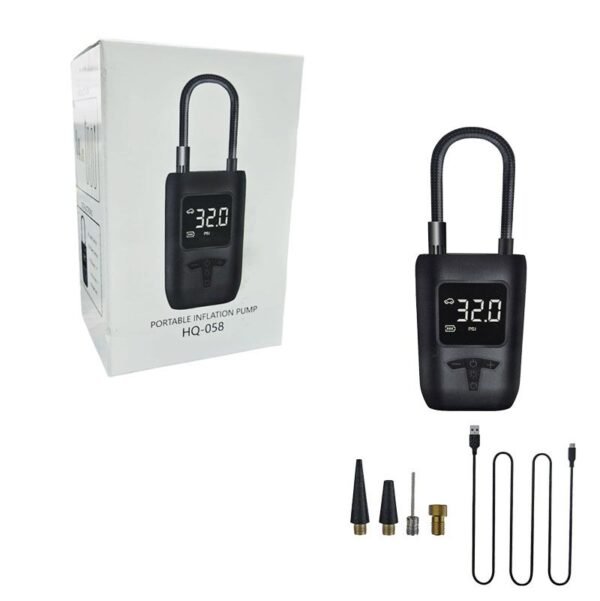 013193 Φορητή Αντλία Αέρος με Οθόνη LED HQ-058 - Portable Inflation Pump
