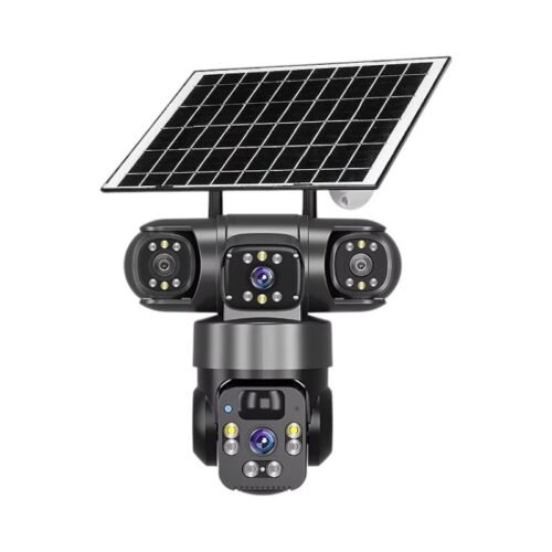020324 Ηλιακή κάμερα ασφαλείας IP τριπλή - WIFI - Security Camera - Q20 - 020324