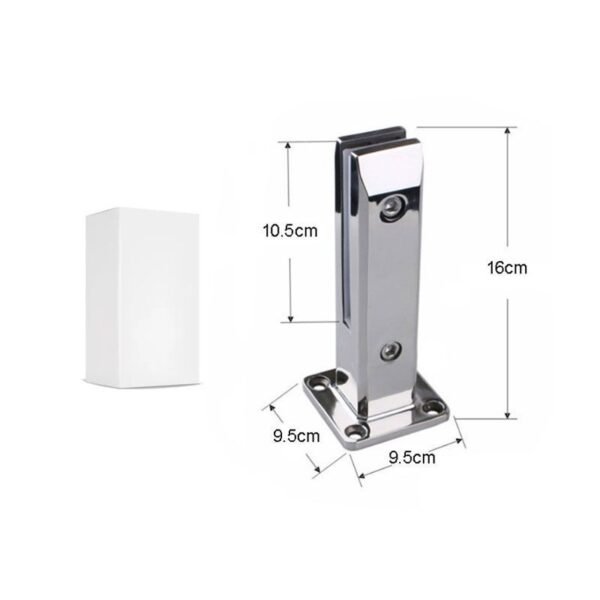 Βάση στήριξης γυάλινης πόρτας 16cm - Glass door support base