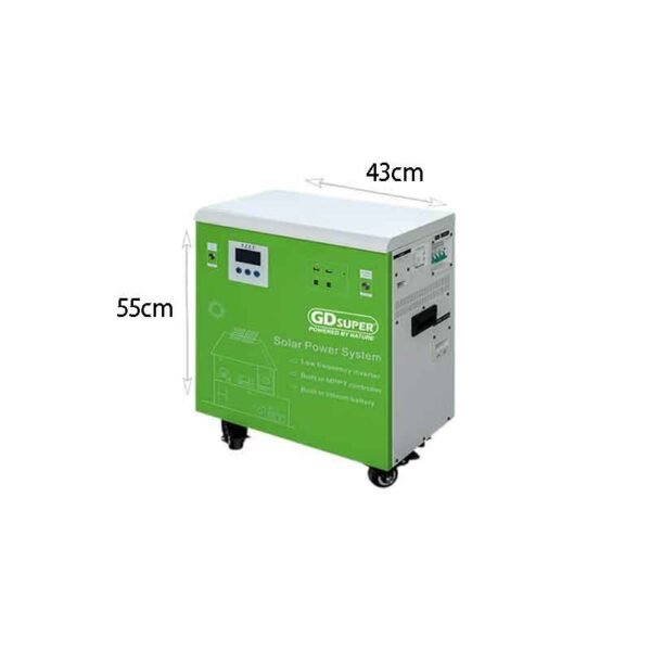 0234079-2 Ηλιακό σύστημα 1500W με inverter και μπαταρία - Ενέργεια 24/7