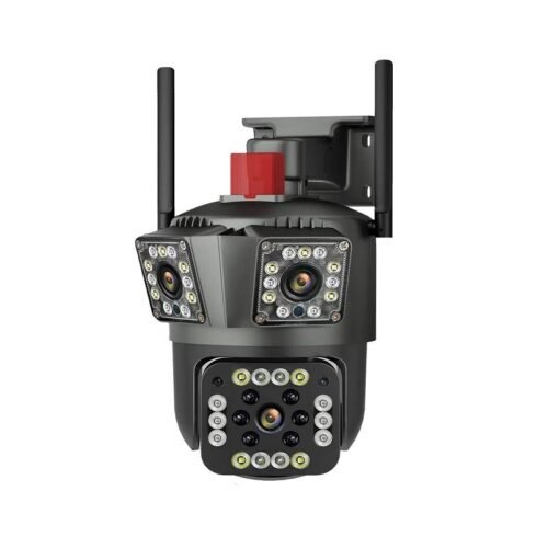 080050 Κάμερα ασφαλείας IP - Triple - WiFi - V380 - 080050