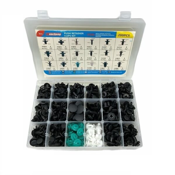 101293-1 Rchang Πλαστικά κλίπς αυτοκινήτου Universal 299τμχ - Push Retainer Clips Kit