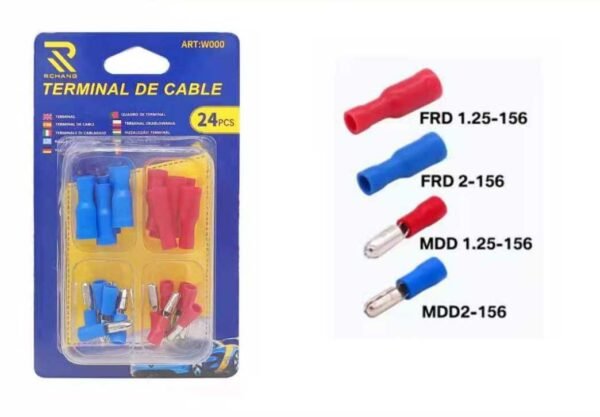 105981 Σετ ακροδέκτες καλωδίων με μόνωση - 24pcs - 105981