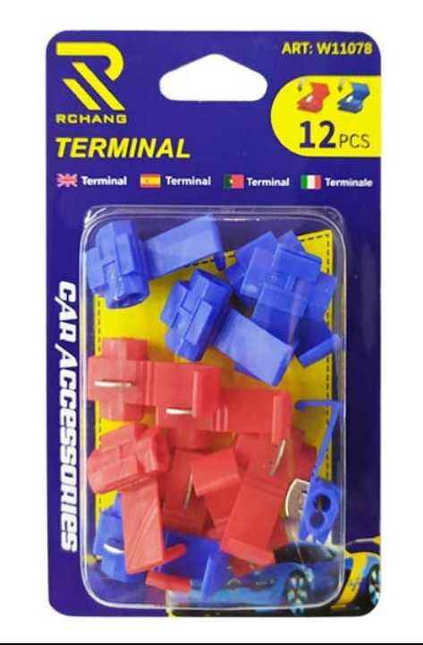 110787 Σετ κλέφτες ρέυματος καλωδίου - Clips - IP3+2P3 - 12pcs - 110787