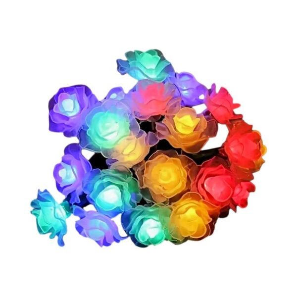152905_rgb Ηλιακή γιρλάντα φωτισμού LED - Τριαντάφυλλο - 5m+1m - 20D - 152905 - RGB