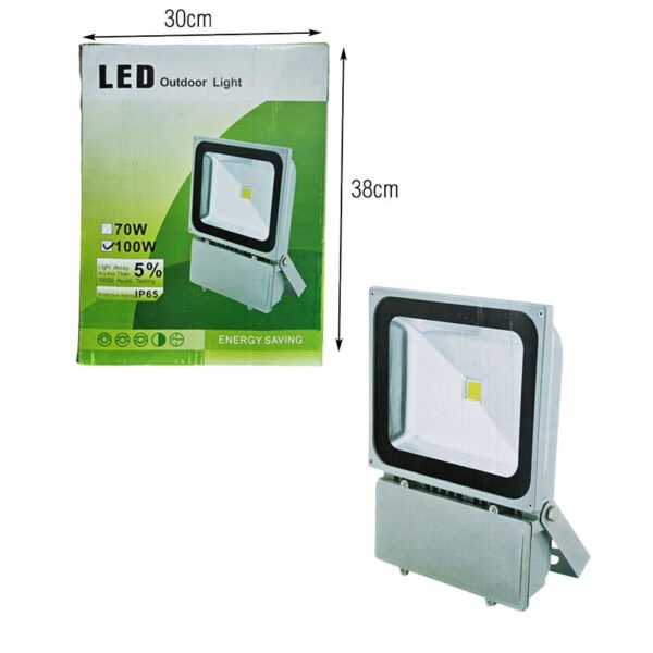 Προβολέας LED 100W IP65 για αυλές και κήπους