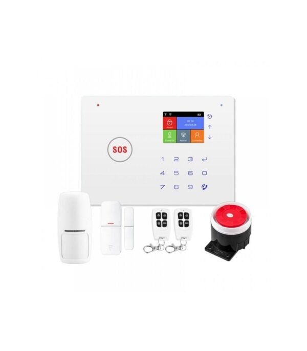 201021-1 Wi-Fi + GSM Σύστημα Συναγερμού Ασφαλείας με Οθόνη Αφής & Τηλεχειριστήρια - Security alarm system