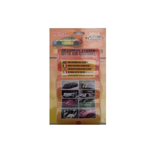 239416 Αυτοκόλλητα αυτοκινήτου Carbon - 7x500cm - 239416 - Μαύρο