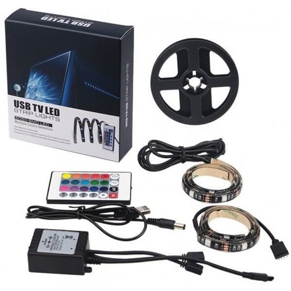 56052 Ταινία Led για TV IP65 RGB Usb TV Led Strip Lights 5050 SMD Led 2x50cm