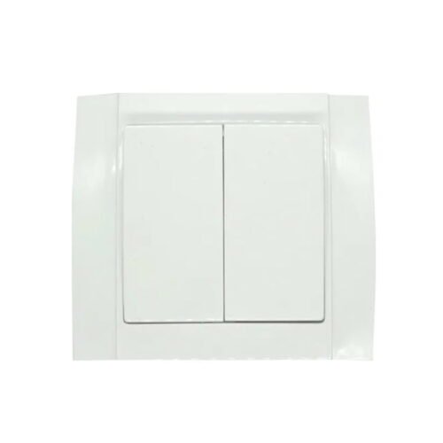 Διακόπτης διπλός λευκός Songrui - Wall switch