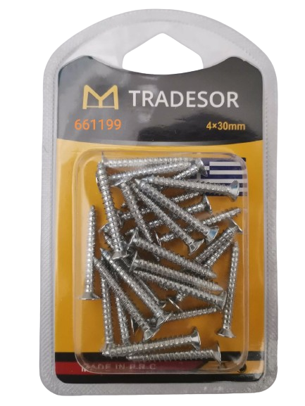 661199 Βίδες - 4X30mm - Σετ 12 πακέτα - 661199