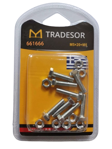 661666 Βίδες - 5X20mm - Σετ 12 πακέτα - 661666