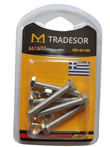 661677 Βίδες - 6X40mm - Σετ 12 πακέτα - 661677