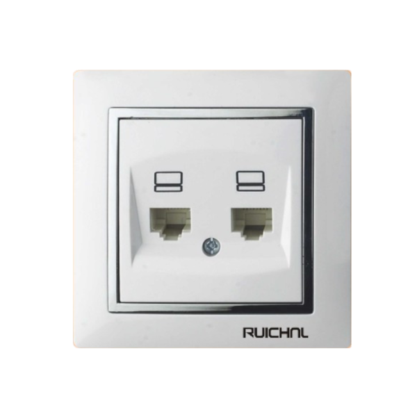 674957 Πρίζα γραμμής δικτύου Ethernet διπλή - RC3616-RJ45 - 674957