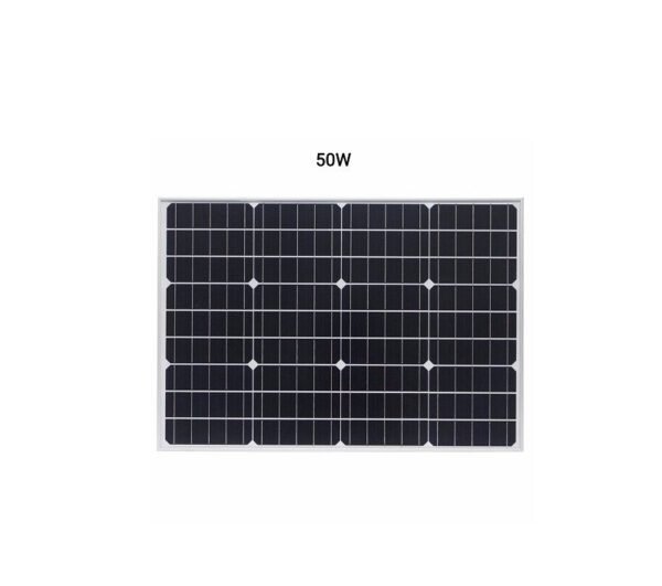676128-2 Ηλιακό πάνελ 50W μονοκρυσταλλικό υψηλής απόδοσης