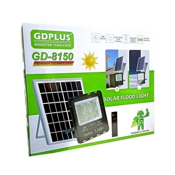 Ηλιακός προβολέας 50W με τηλεχειριστήριο - Φωτισμός χωρίς ρεύμα