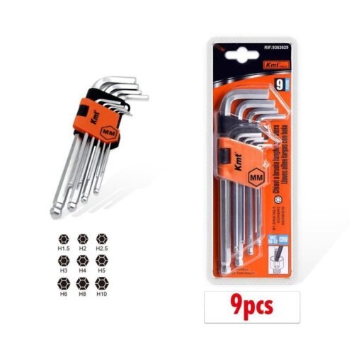 9363629 KMT Σετ με 9 Κλειδιά Άλλεν - Εργαλεία Allen - Durable Wrench 9pc Hex Key Set