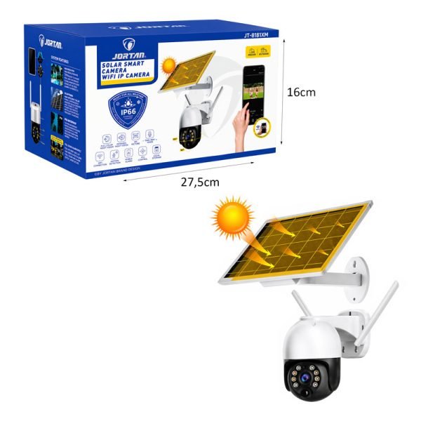 B02740323 Ηλιακή κάμερα ασφαλείας 355° WiFi - Παρακολούθηση χωρίς καλώδια