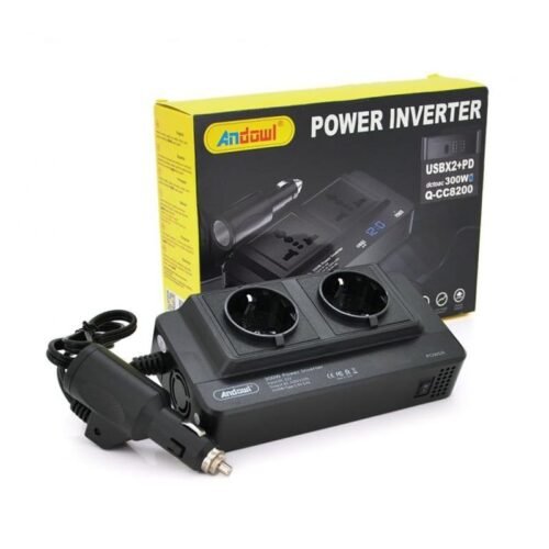 Z774199 Andowl Inverter Αυτοκινήτου Τροποποιημένου Ημιτόνου 300W για 12V DC με 2xUSB Q-CC8200 – Power Inverter