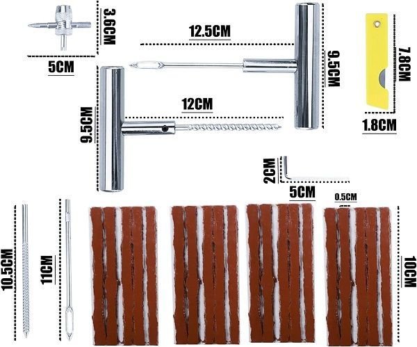 000467-1 Σετ επισκευής ελαστικών σε θήκη - 27pcs - CTC-699 - 000467