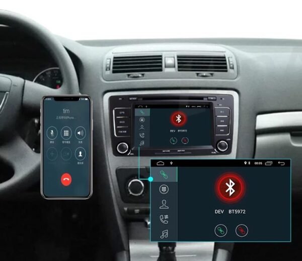 Ηχοσύστημα αυτοκινήτου 2DIN - Skoda Octavia - 8305 - 2+16GB - Android - 000965