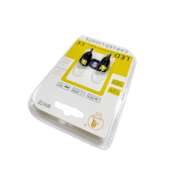001004-2 EJC Λάμπες Αυτοκινήτου T10-4LED SMD LED 12v 2τμχ ψυχρό φως - LED light