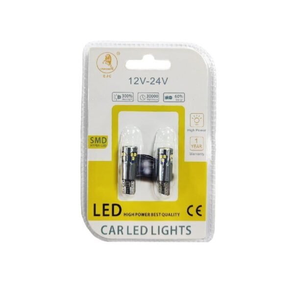 001006 EJC Λάμπες Αυτοκινήτου T10-2016-18SMD 12v 2τμχ ψυχρό φως - LED light