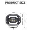 EJC LED προβολέας εργασίας 6000Κ 10-80V - LED Working Light